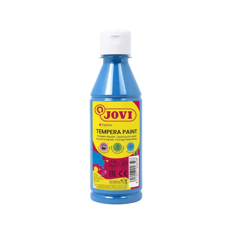 GOUACHE LIQUIDE BOUTEILLE DE 250 ML JOVI CYAN