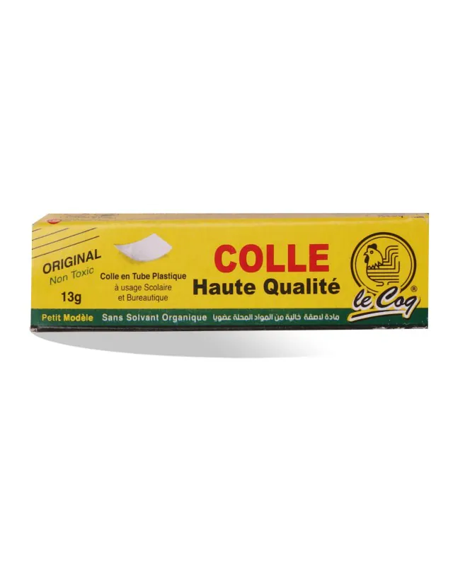 COLLE TUBE LE COQ 13 GR PLASTIQUE
