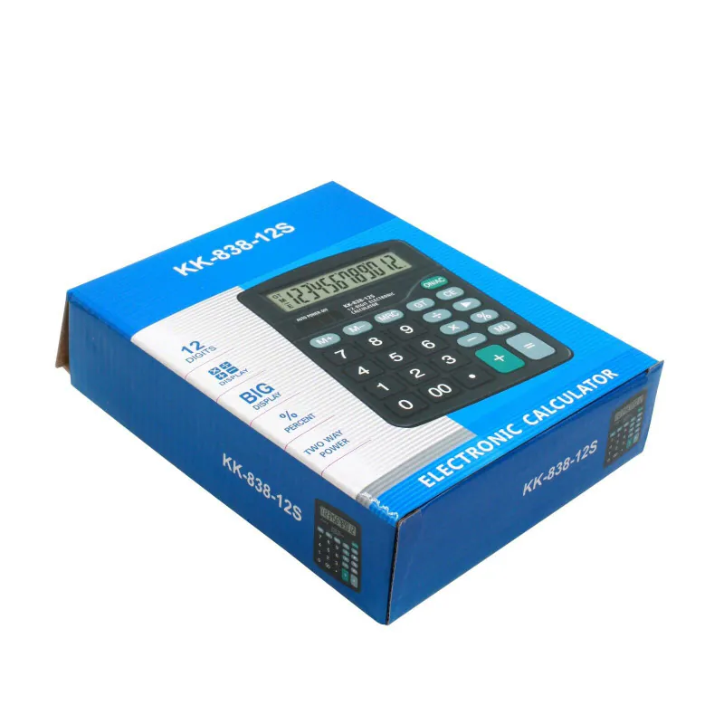 CALCULATRICE DE BUREAU 12 CHIFFRES DEXIN KK-838-12S - Vue 2