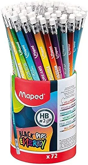 CRAYON GRAPHITE MAPED BLACK'PEPS ENERGY AVEC GOMME - Vue 2