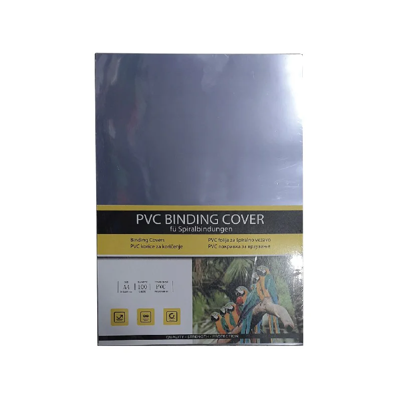 PAGE DE GARDE TRANSPARENT A4 100 FEUILLES