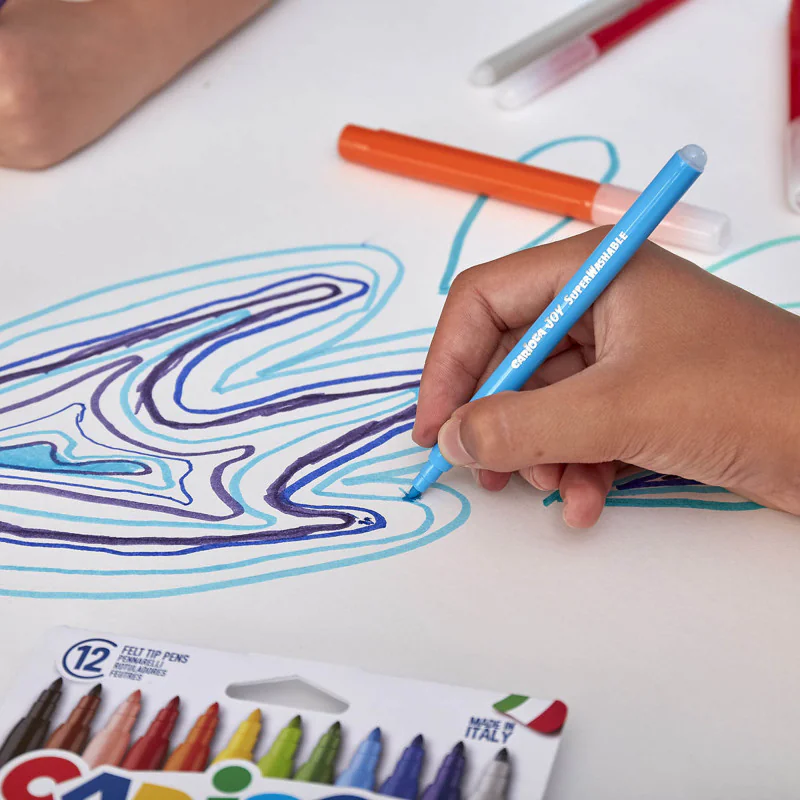 FEUTRES CARIOCA JOY POCHETTE 12 COULEURS - Vue 3