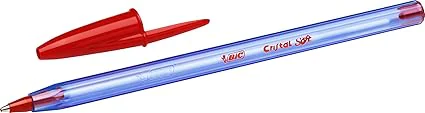 STYLO À BILLE BIC CRISTAL SOFT ROUGE - Vue 2