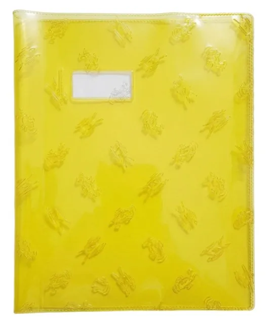 PROTEGE CAHIER 24X32 CM ELBA JAUNE TRANSPARENT