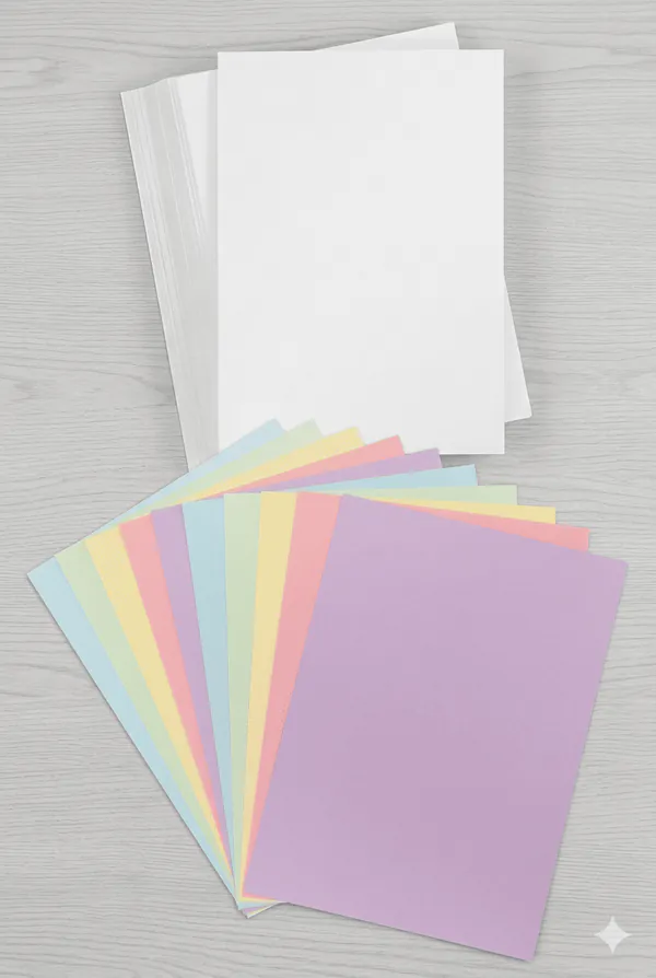 Papiers Blanc et Couleurs